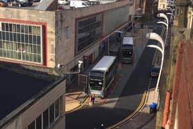 The bus hub on Corporation Street