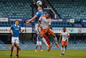 Callum Johnson in action for Portsmouth last season.