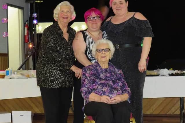 Edith Wilkinson with her daughter Jean, granddaughter Sharon, and great-granddaughter Lauren. Pic: Sharon Sanderson-Roberts