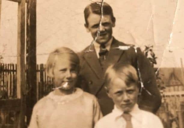 Edith, pictured with her older brother Frank and younger brother Fred, was born and bred in Blackpool.  Pic: Sharon Sanderson-Roberts
