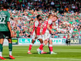 Fleetwood celebrated Callum Camps' equaliser at Plymouth