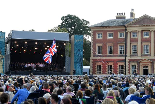 Crowds enjoy the Lytham Community Choir's performance at the WonderHall proms concert headlined by Russell Watson