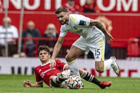 Daniel James, in action AGAINST Leeds, looks to be heading to Elland Road