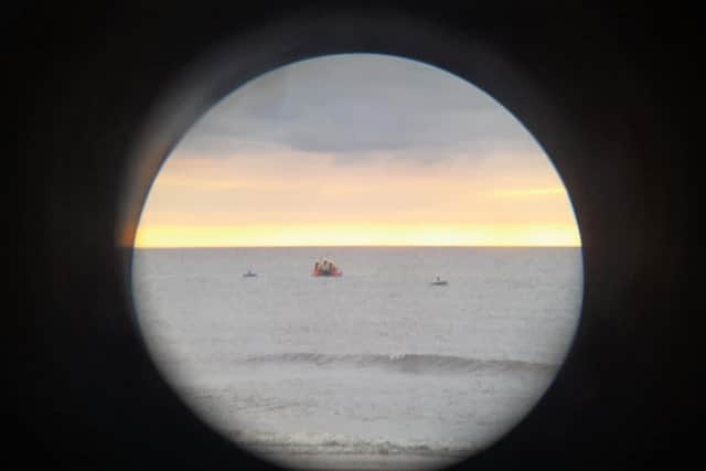 Lytham Coastguard attended and found two people drifting out to sea on inflatable rings. Pic: HM Coastguard Lytham
