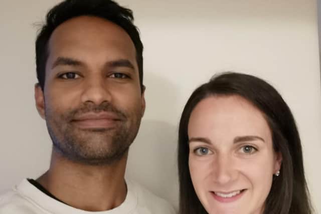 Laura Bladon and Richard Gupta will marry at Poulton United Reformed Church