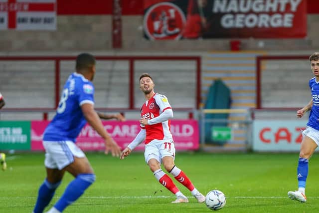 Anthony Pilkington's cool-headed play was a positive influence for Fleetwood's youngsters