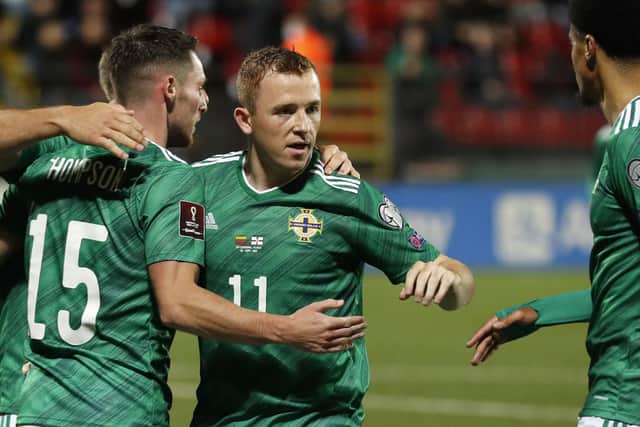 Shayne Lavery netted for Northern Ireland on Thursday night