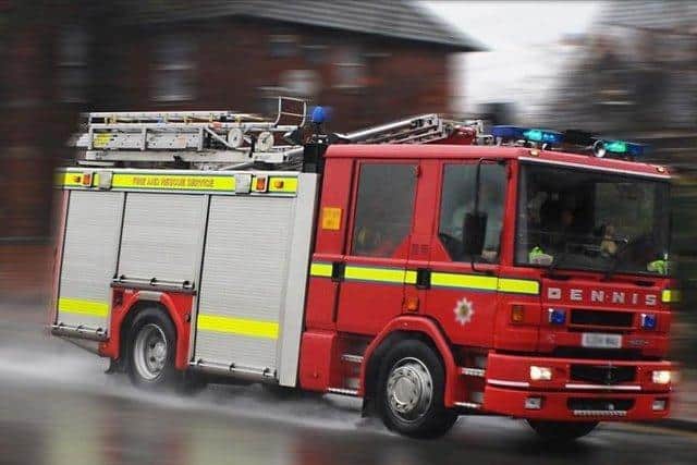 Fire crews were called out to a car on fire in Preston New Road on Saturday morning.