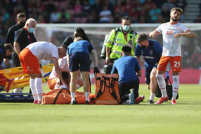 Ward ruptured his achilles during the recent game against Bournemouth