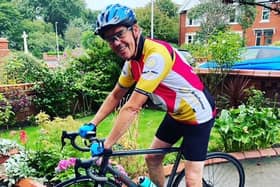 Keith Walsh cycled 274 miles in August to raise £2,000 for Brain Tumour Research after his daughter Zara was diagnosed with a tumour in February. Pic: Zara Taylor