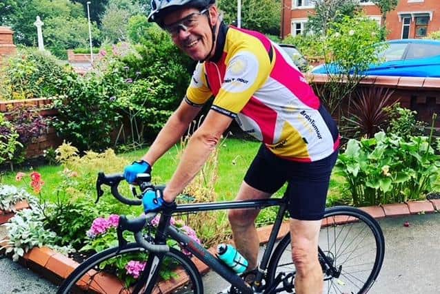 Keith Walsh cycled 274 miles in August to raise £2,000 for Brain Tumour Research after his daughter Zara was diagnosed with a tumour in February. Pic: Zara Taylor