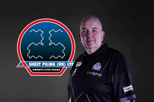 Darts legend Phil "The Power" Taylor who will be sponsored by Preston's Sheet Piling UK