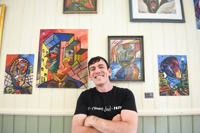 Blackpool artist Robert Haworth has a new exhibition at St Annes Pavilion cafe. Pic: Daniel Martino/JPI Media