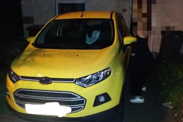 The car's owner, a 21-year-old woman from Jeffrey Square, Blackpool, has now been reunited with her stolen Ford EcoSport