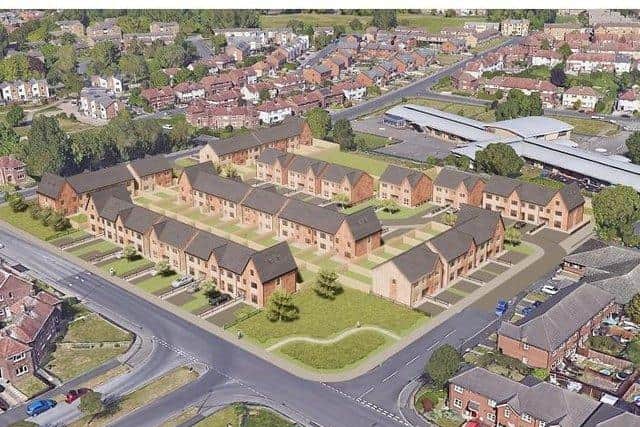 Artists impression of new homes