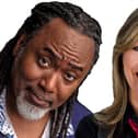 Reginald D Hunter and Jo Caulfeld