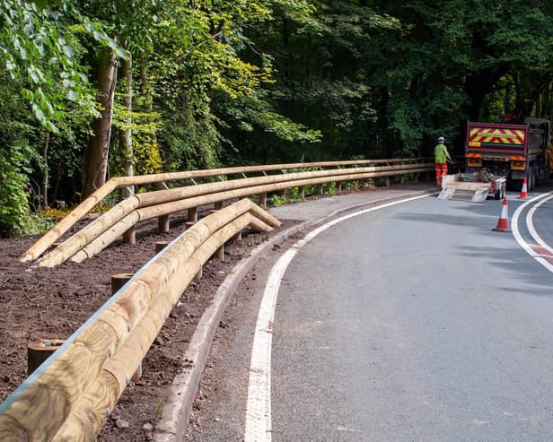 The timber-clad are being installed along the A683 in the north of Lancashire, including the Crook O’ Lune, Hornby, and Greta Bridge near the village of Tunstall.