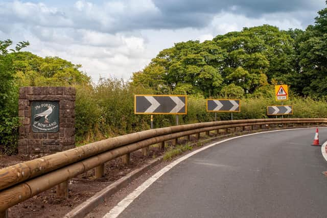 The new barriers are constructed from steel and have the same strength as the type normally used, but are clad in timber, and designed to be less visually intrusive.