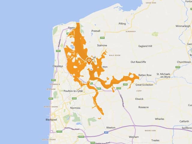 A flood alert has been issued for the River Wyre. (Credit: Environment Agency)