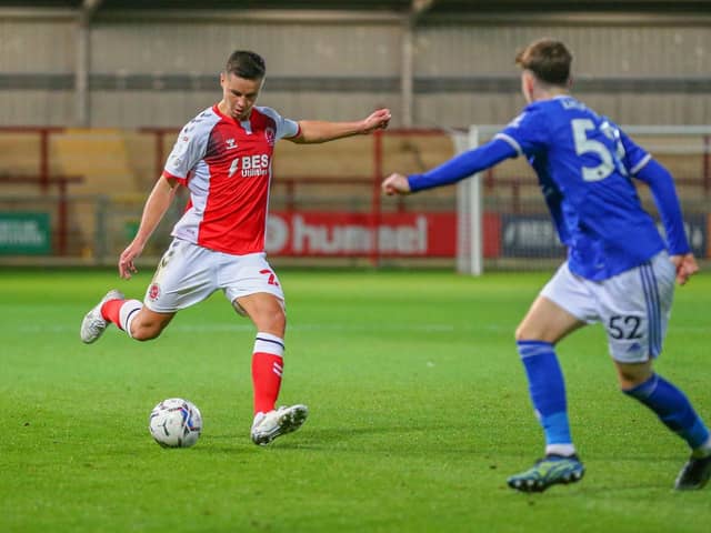 Fleetwood Town loan defender Callum Johnson Picture: Sam Fielding/PRiME Media Images Limited
