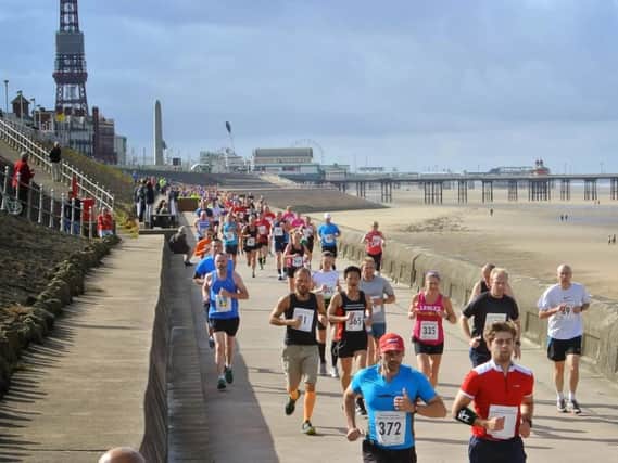 Hundreds of runners will descend on Blackpool this weekend as the resort hosts its Festival of Running, including the annual marathon, half-marathon, 10K, 5K and 2K races. Pic: Fylde Coast Runners