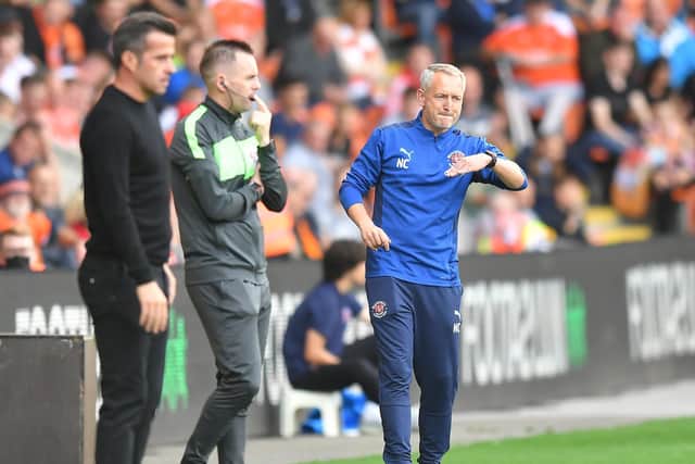 Blackpool head coach Neil Critchley saw his get the better of Fulham