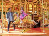 Stephen Mulhern at the Disney Wish Experience, a collaboration between Disney UK, Make-A-Wish UK and The Kentown Wizard Foundation supporting 150 wish children and families at this first-of-its-kind three-week event (Picture: Jeff Moore)
