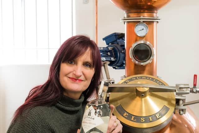 Sara Dewhurst of Lytham Gin which has had trouble sourcing bottles