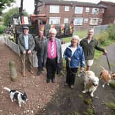Grange Park residents welcome work carried out on a footpath prone to flooding