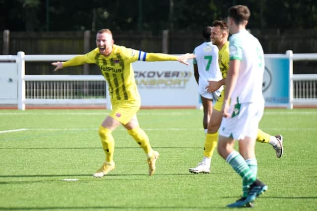 Alex Whitmore scored twice for AFC Fylde at the weekend Picture: Steve McLellan