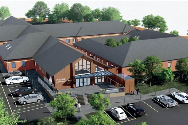 An artist's impression of the new building, which is set to provide 28 beds for patients. Pic: LSCft