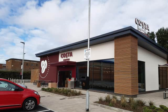 The new Costa at Squire's Gate retail park