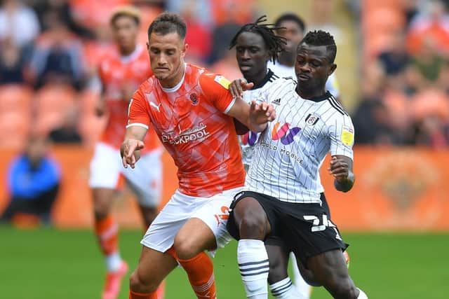 Blackpool striker Jerry Yates has had a tough time in front of goal so far