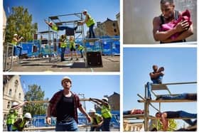 On Edge bring a parkour construction site to highlight modern slavery in the construction industry