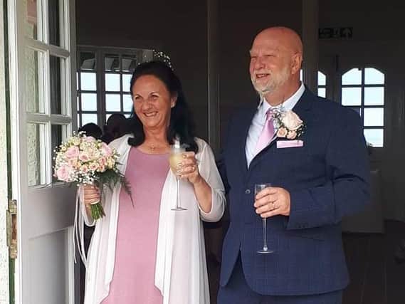 Christopher Wood and Andrea Clayton married at the Mount Pavilion in Fleetwood. Photos: Bethany Faye Heartwell Photography