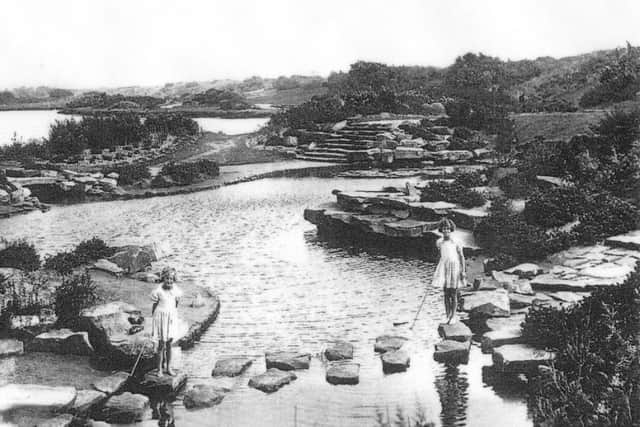 The Japanese Gardens area as it used to look before the feature was lost several decades ago