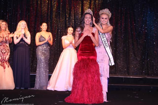 Joanna was crowned Miss Galaxy in 2018