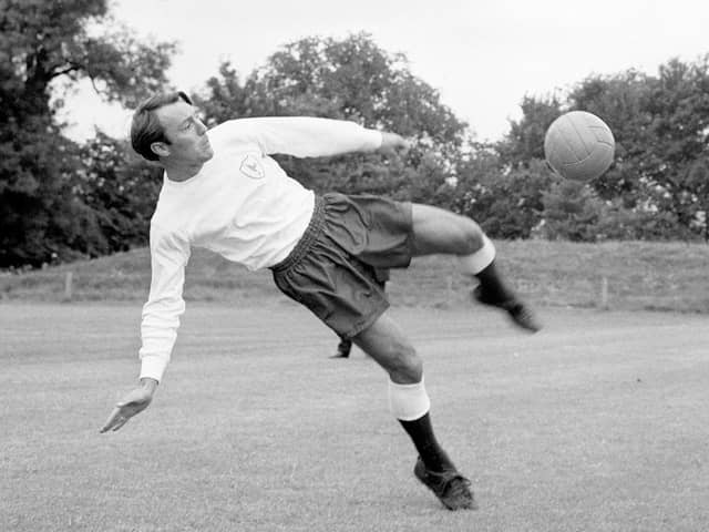 File photo dated 19-05-1967 of Jimmy Greaves, top scorer for Tottenham Hotspur, seen here in training ahead of the FA Cup final at Wembley stadium against his former club Chelsea. Pic: PA Wire/PA Images