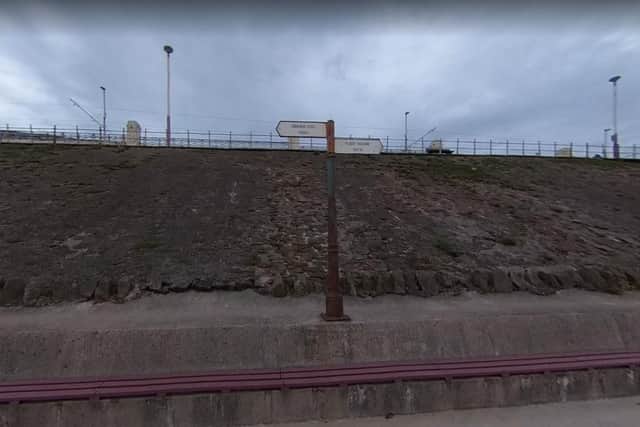 A person has been taken to hospital after falling from a wall overlooking the seafront on Blackpool's North Prom last night (Saturday, September 18)