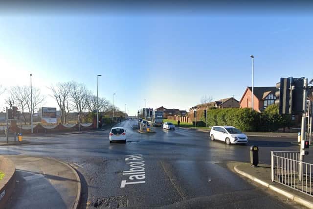 The crash happened at around 8.25pm on September 3 at the junction of Devonshire Road and Talbot Road. A cyclist – a 19-year-old man – was struck by a Peugeot 407, travelling in the opposite direction. The driver of the Peugeot stopped at the scene but handed over false details and then made off. Pic: Google