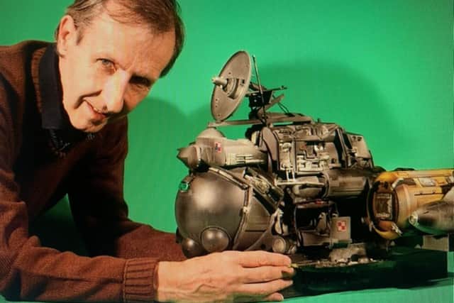With one of his latest models for the movie Infinite Worlds