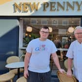 Tom and Stephen Jones standing in front of their revamped New Penny.