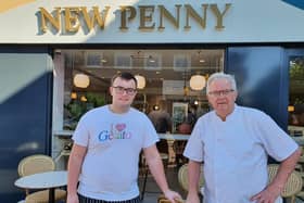Tom and Stephen Jones standing in front of their revamped New Penny.