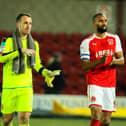 Nathan Pond (right) is back at Fleetwood Town while taking a coaching course