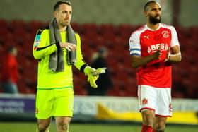 Nathan Pond (right) is back at Fleetwood Town while taking a coaching course