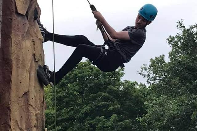 Abseiling was part of the activities