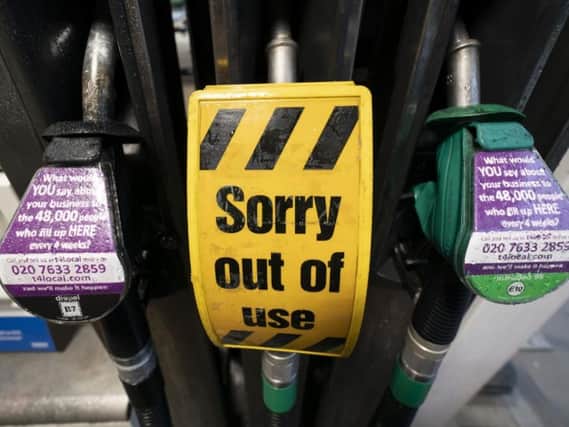 Panic buying is causing major problems for drivers in some areas of Lancashire.