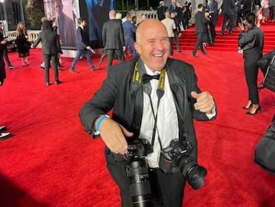 Dave Nelson on the red carpet at the world premiere of Bond film, No Time to Die