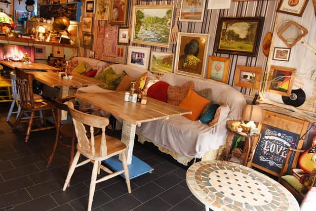 The cafe offers all vegan treats, coffee, teas and smoothies