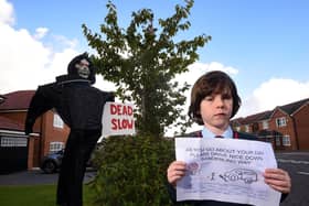 Herbie Moss is urging drivers on Sanderling Way, Wesham to slow down